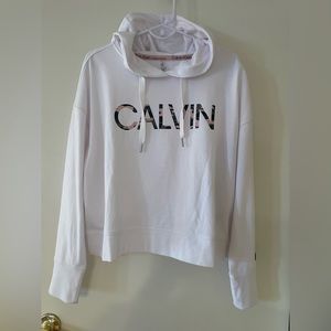 Calvin Klein Performance White Hoodie Pink Camo